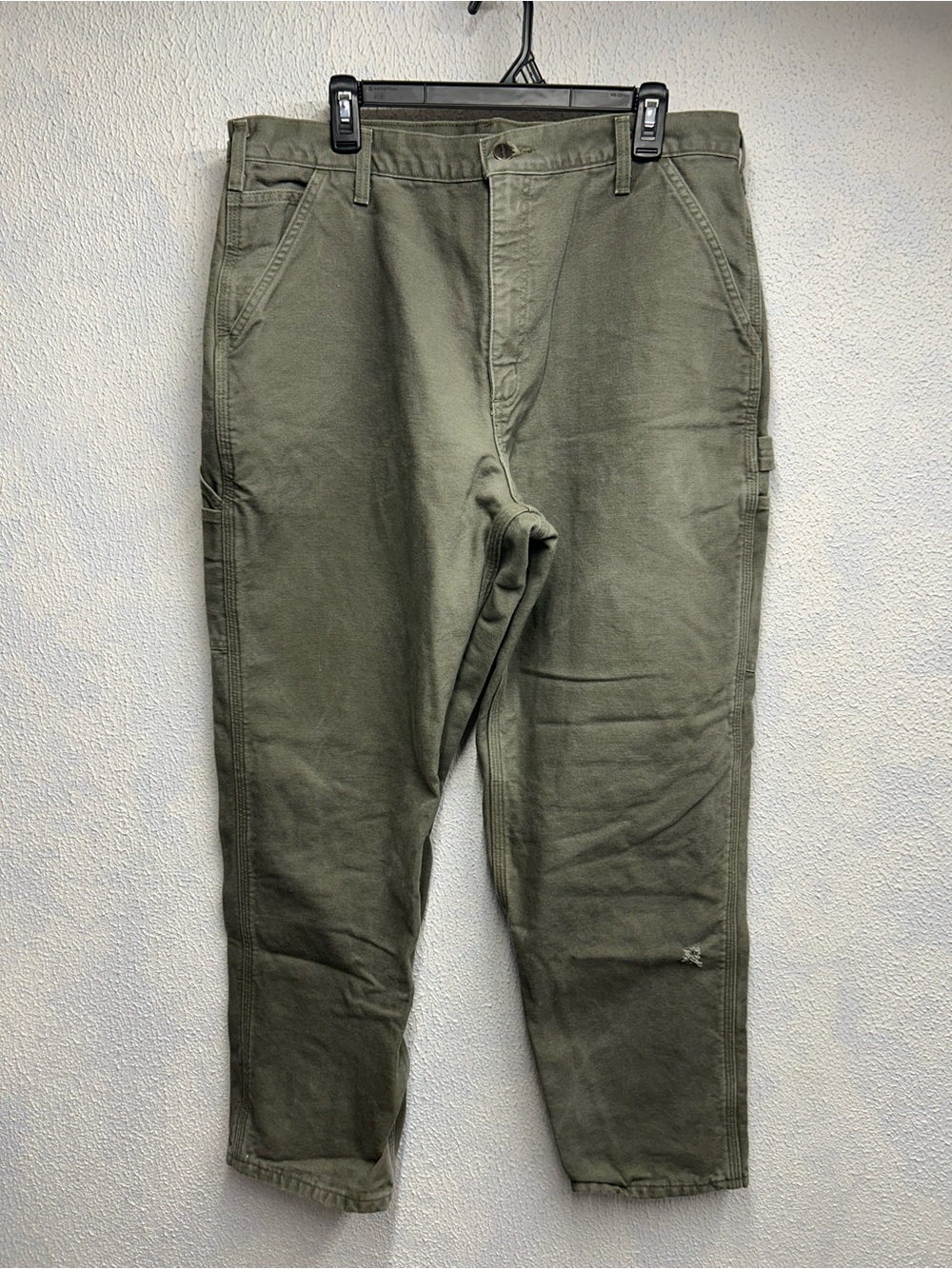 Carhartt Olive Canvas Utility Cargo Pants